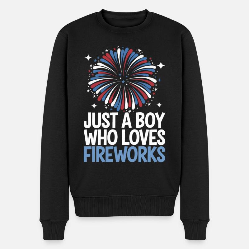 Pyrotechnie Feux d’artifice Pyrotechnie - Pull Premium bio Homme - noir