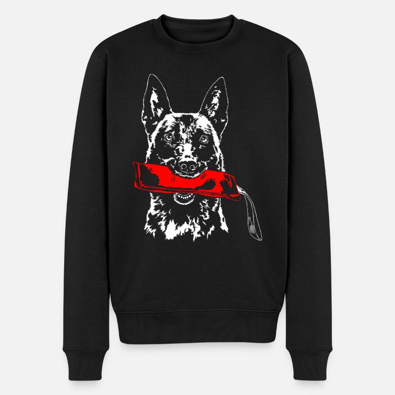 Belgischer MALINOIS Hundesport Hunde IGP Wilsigns - Männer Premium Bio Pullover - Schwarz