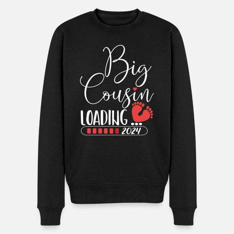 Big cousin loading 2024 - Men's Premium Organic Jumper - black