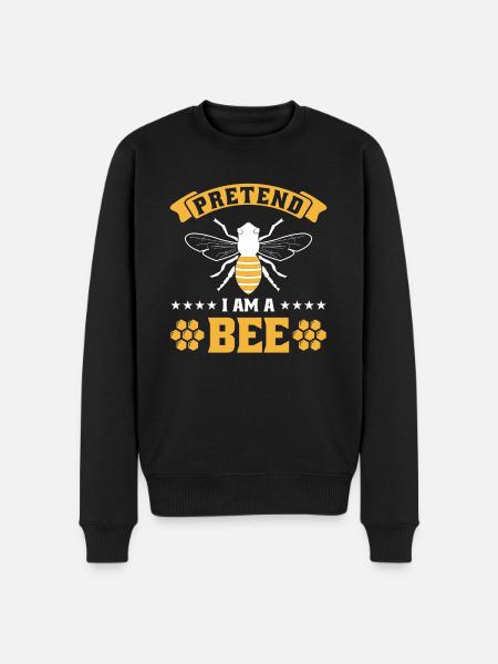 Pretend i am a Bee - Men's Premium Organic Jumper - black
