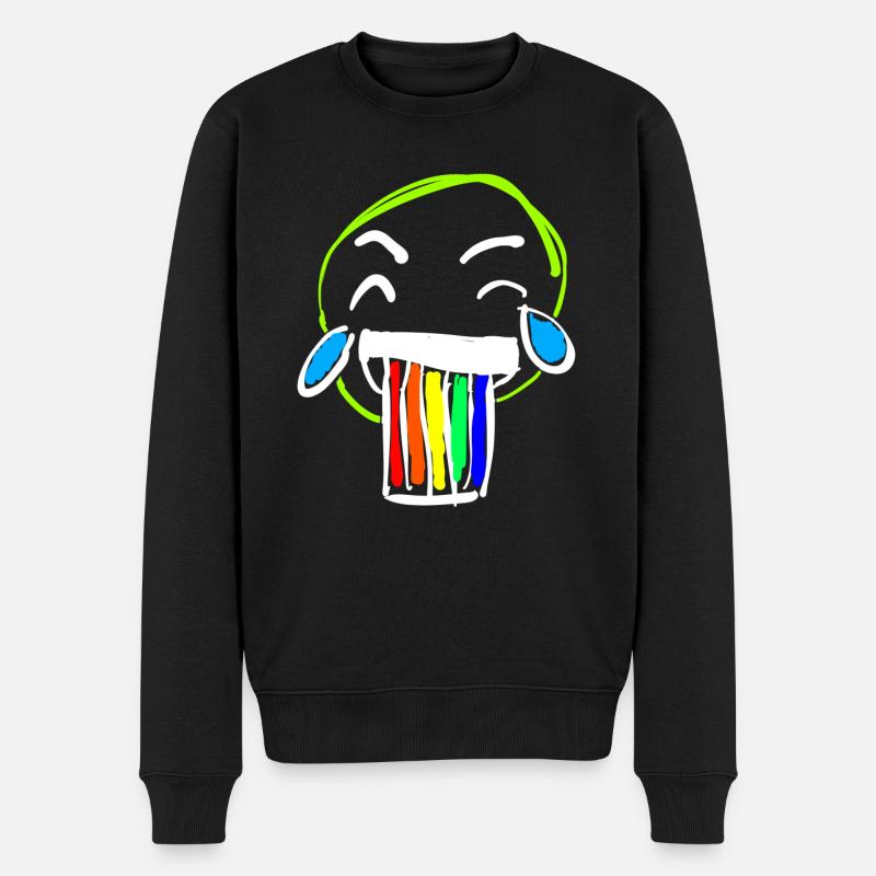 Smile rainbow - Pull Premium bio Homme - noir