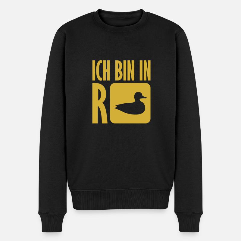 Rente - Männer Premium Bio Pullover - Schwarz