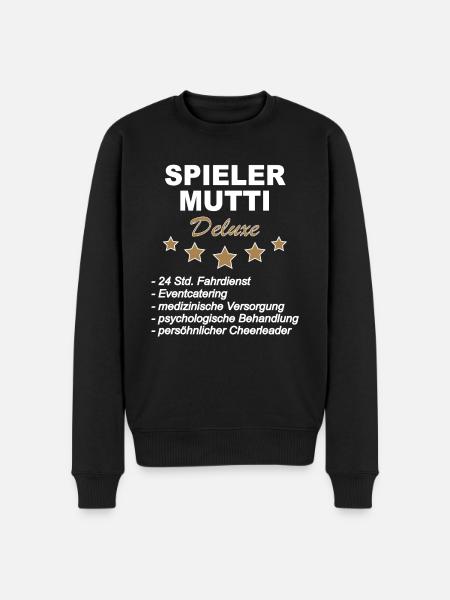 Spieler Mutti Deluxe - Männer Premium Bio Pullover - Schwarz