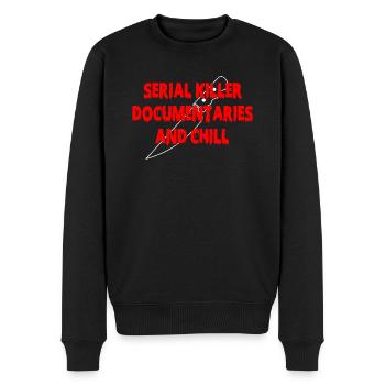 Serial Killer Documentaires et Chill - Pull Premium bio Homme - noir - Devant - Nico (187cm)
