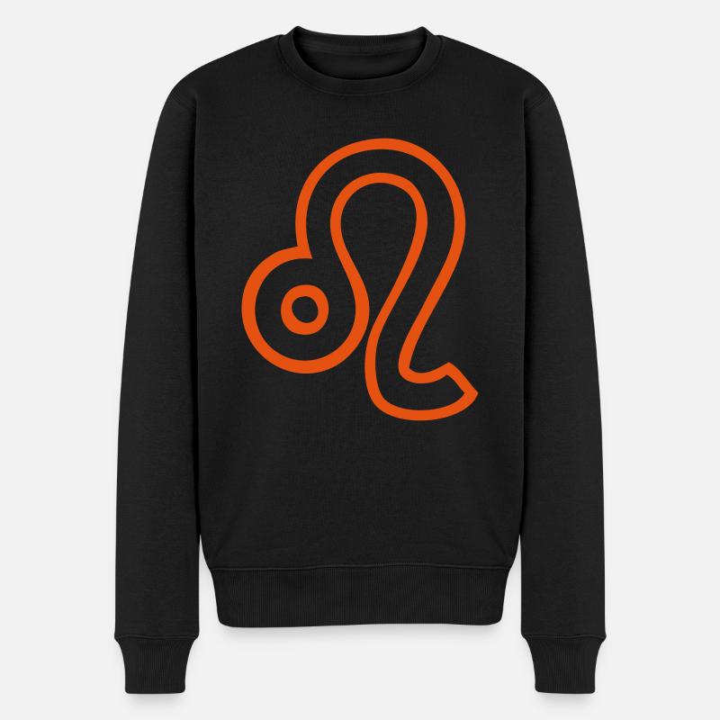 Löwe Sternzeichen - Männer Premium Bio Pullover - Schwarz