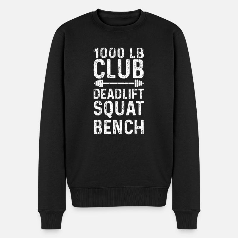 1000lb Club - Pull Premium bio Homme - noir