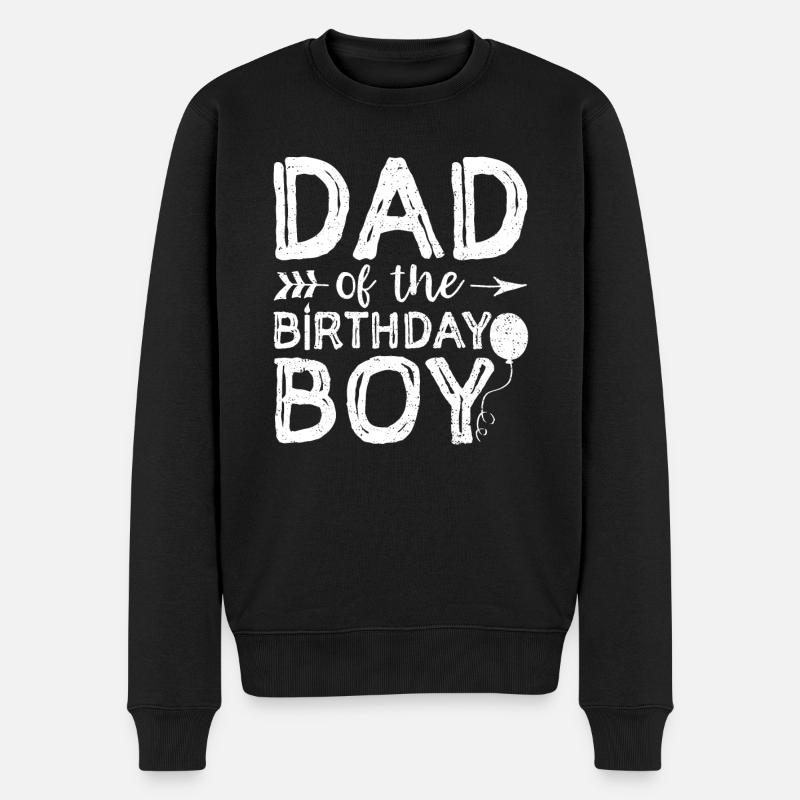 Papa du garçon d'anniversaire - Pull Premium bio Homme - noir
