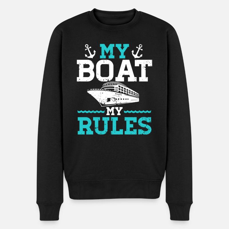 My Boat My Rules - Boating - Pull Premium bio Homme - noir
