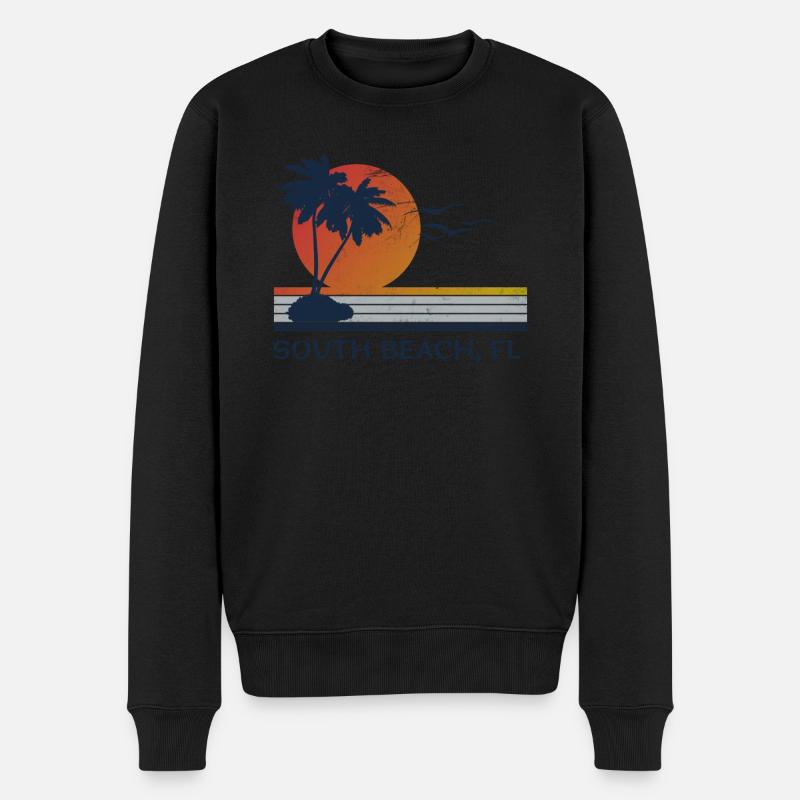 South Beach FL - Pull Premium bio Homme - noir