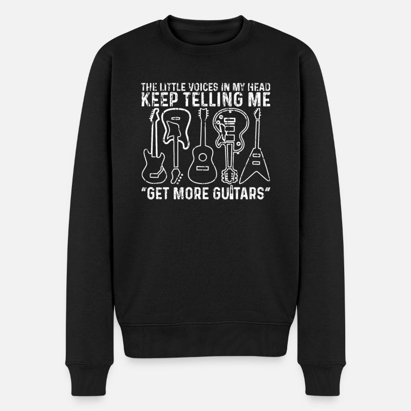 The Little Voices In My Head Keep Telling Me Get - Männer Premium Bio Pullover - Schwarz