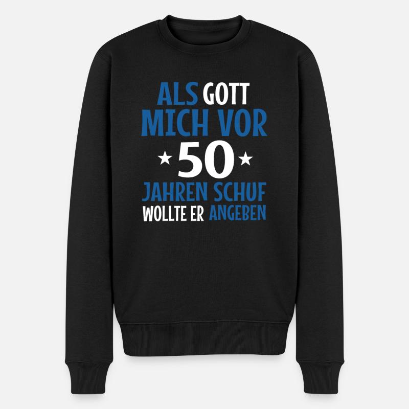 50e anniversaire - Pull Premium bio Homme - noir