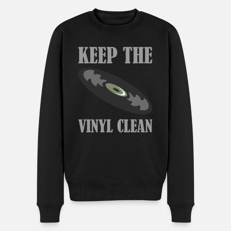 Disque keep the vinyle clean - Pull Premium bio Homme - noir