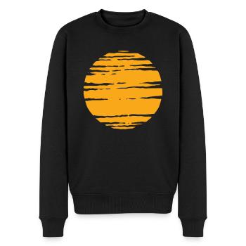 Coucher de soleil - Pull Premium bio Homme - noir - Devant - Nico (187cm)