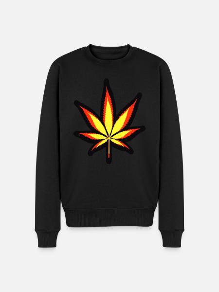 Cannabis Germany - Men's Premium Organic Jumper - black