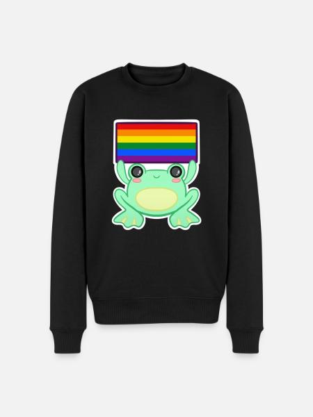 Froggy Pride - Men's Premium Organic Jumper - black