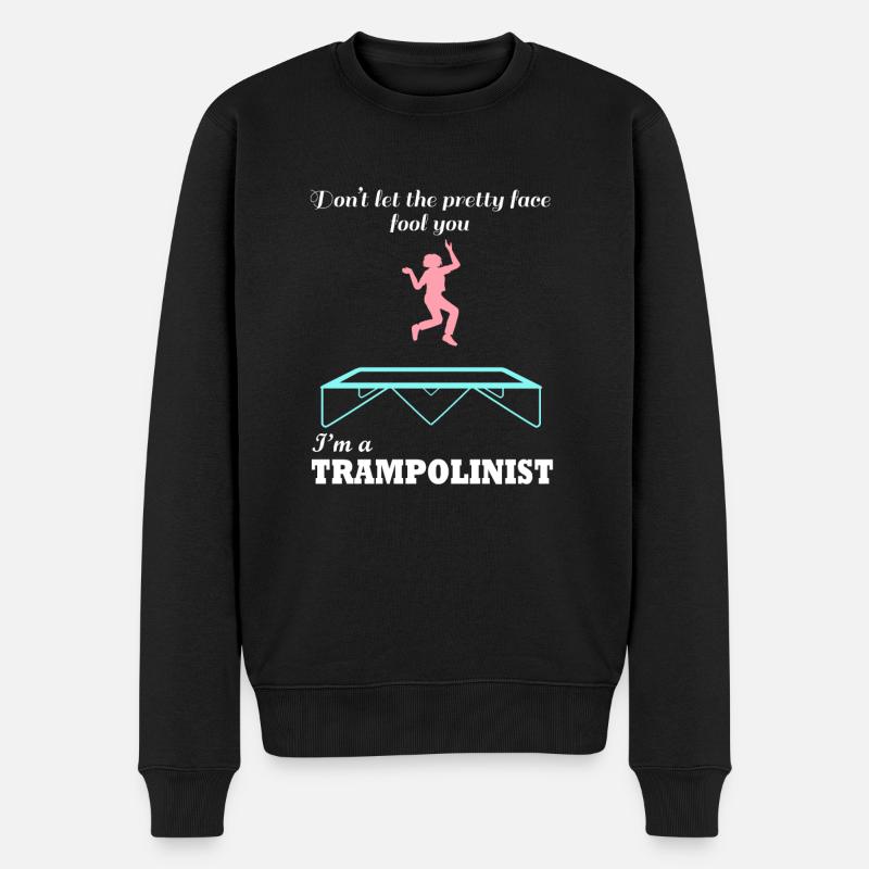 Trampoliniste drôle Trampoline Ju - Pull Premium bio Homme - noir