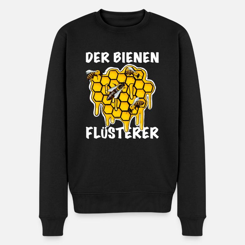Imker der Bienen Flüsterer - Männer Premium Bio Pullover - Schwarz