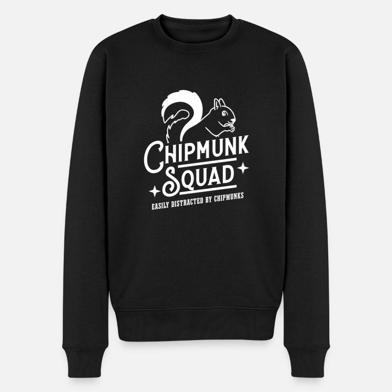 Écureuil de l'escouade Chipmunk - Pull Premium bio Homme - noir