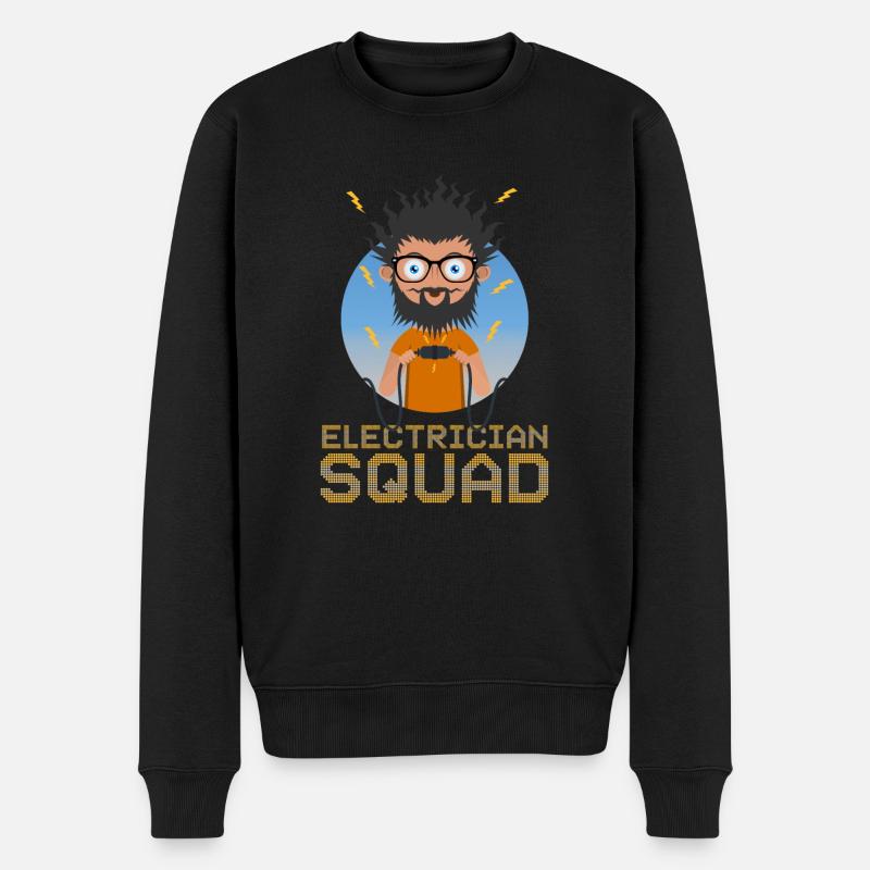 Electrician Squad Ingénieur électronique Circuits - Pull Premium bio Homme - noir