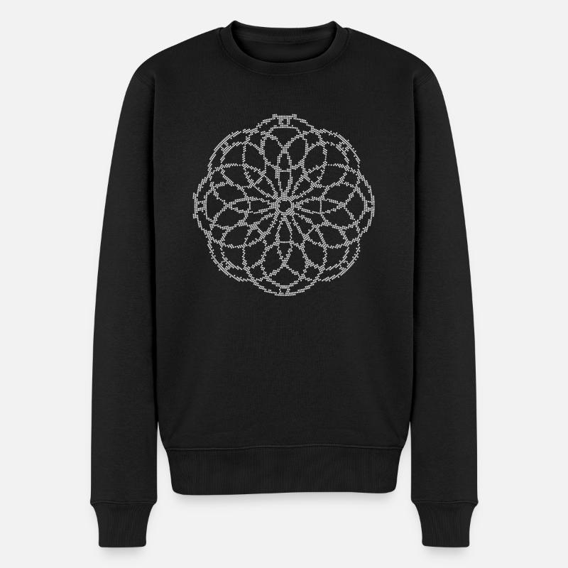 Mosaïque Mandala - Pull Premium bio Homme - noir