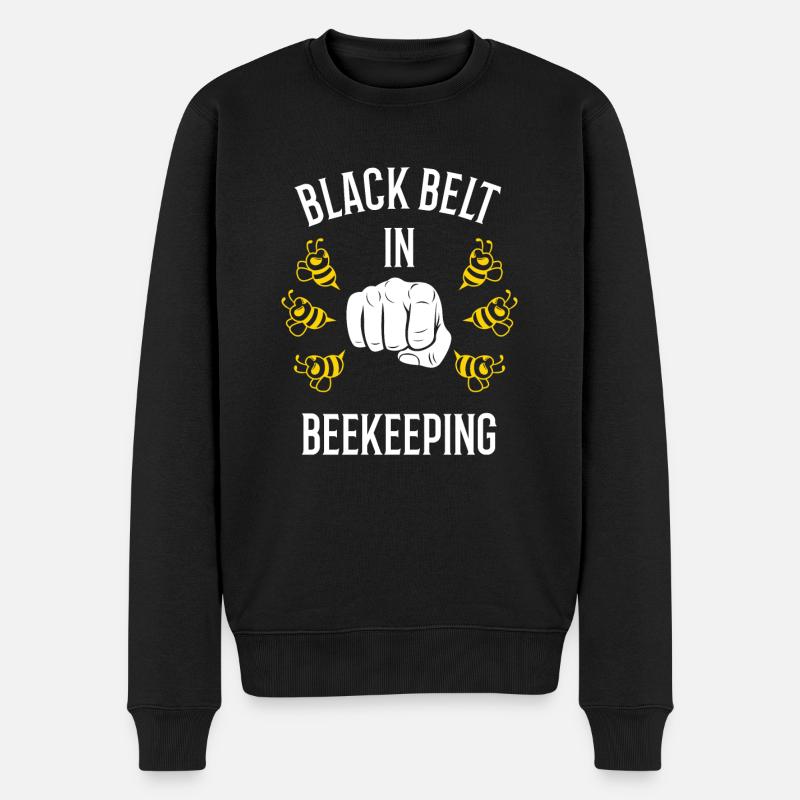 Ironisches Zitat Imkerei Beehive Nature - Männer Premium Bio Pullover - Schwarz