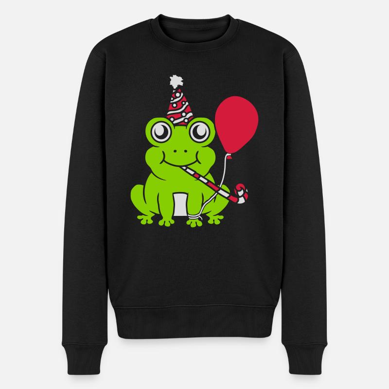 Célébrez l’anniversaire Party Frog - Pull Premium bio Homme - noir