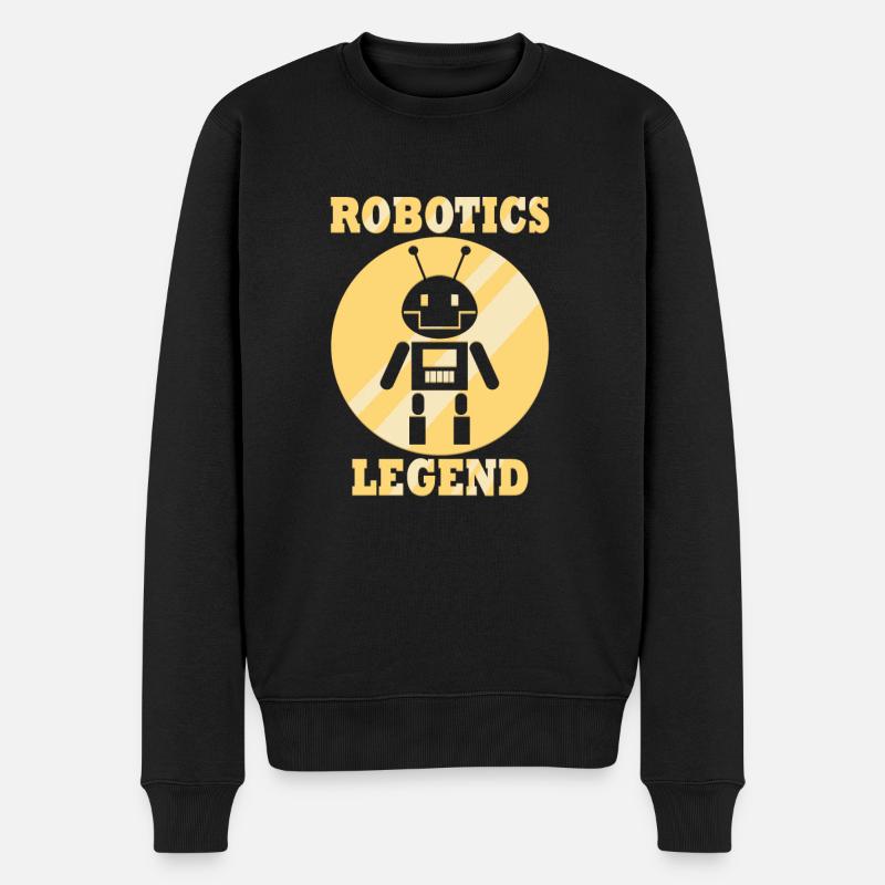 Robotics Legend Electronic Mechanics Engineer - Men's Premium Organic Jumper - black