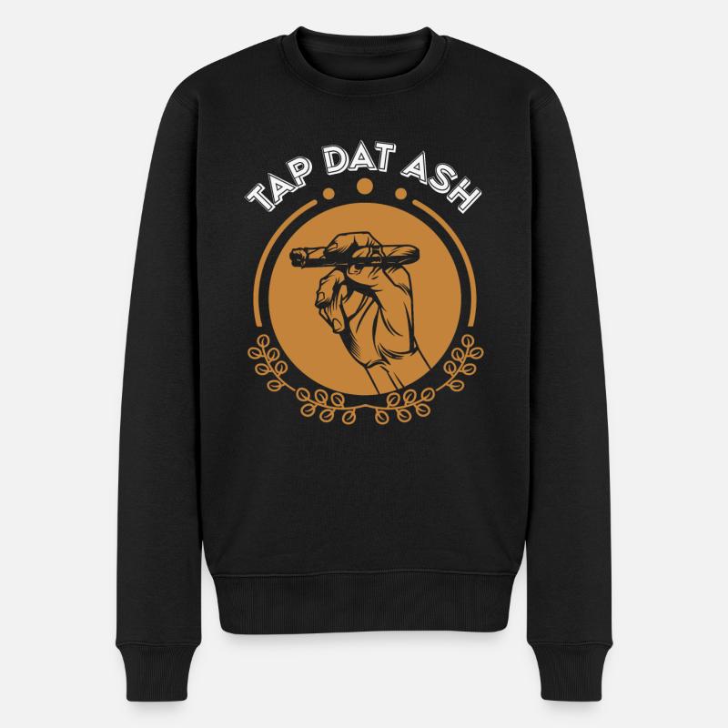 Tap Dat Ash - Passionszigarre - Männer Premium Bio Pullover - Schwarz