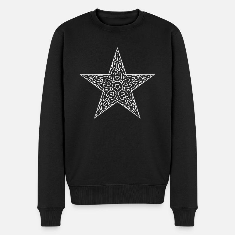 Mandala étoilé - Pull Premium bio Homme - noir
