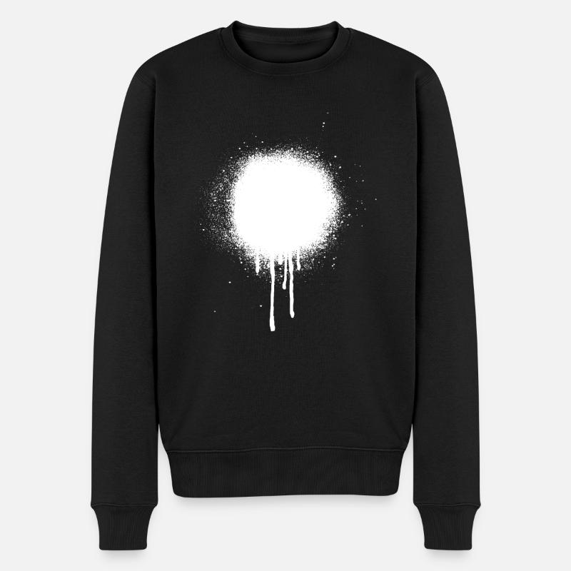 Tache de graffiti - Pull Premium bio Homme - noir