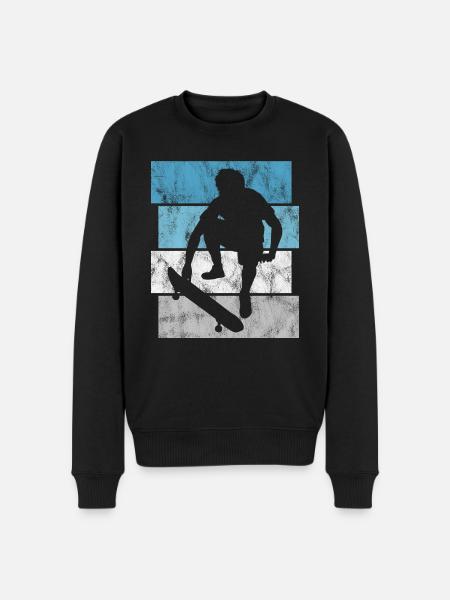 Skateboarder Skateboard Skater Skate Skateing - Men's Premium Organic Jumper - black