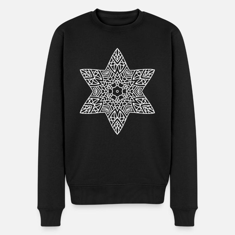 Mandala étoilé - Pull Premium bio Homme - noir