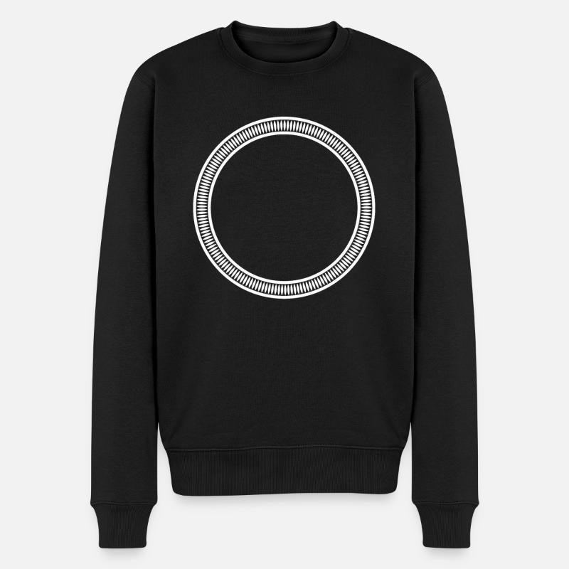 Bordure circulaire - Pull Premium bio Homme - noir