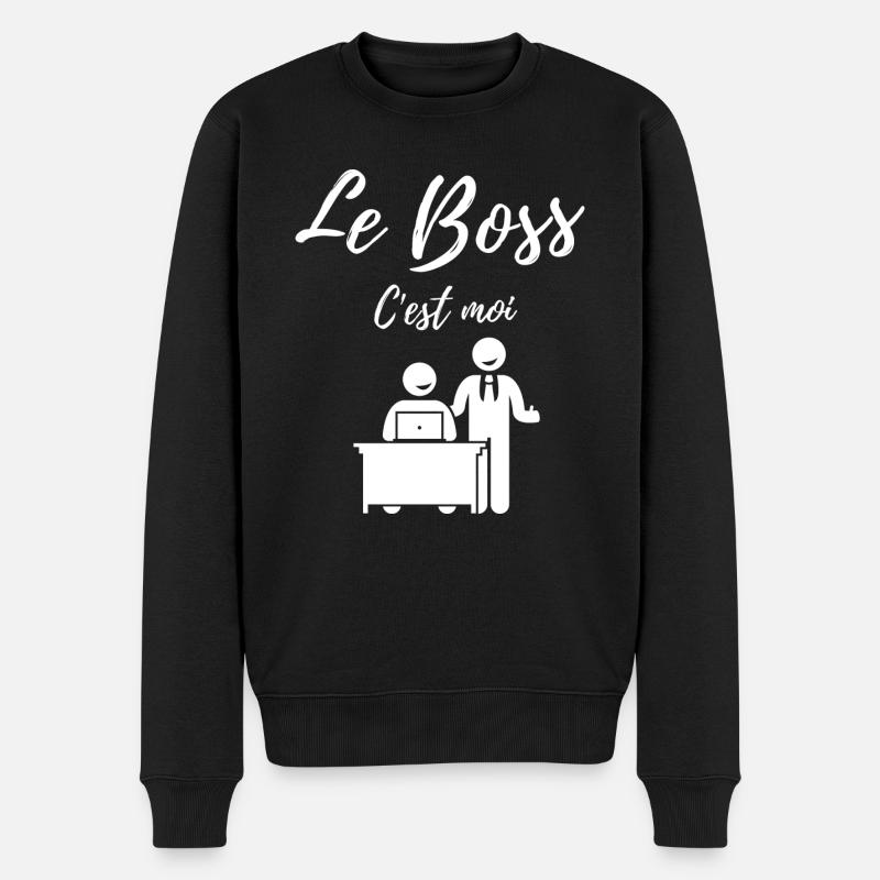Le boss c'est moi - Pull Premium bio Homme - noir
