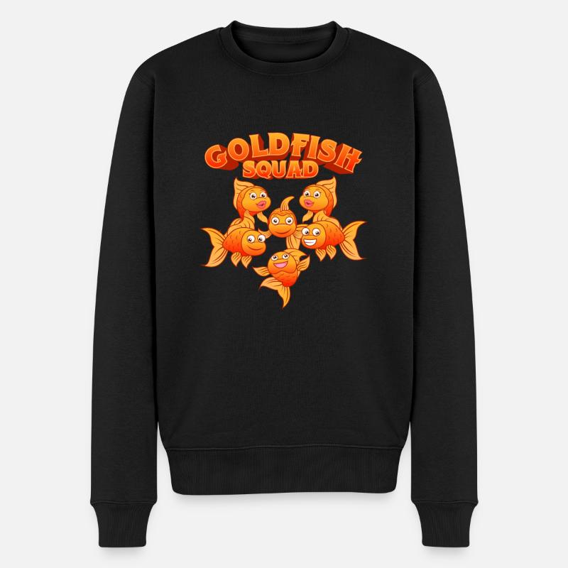 Goldfish Squad Swimming Fish Aquaristics - Pull Premium bio Homme - noir