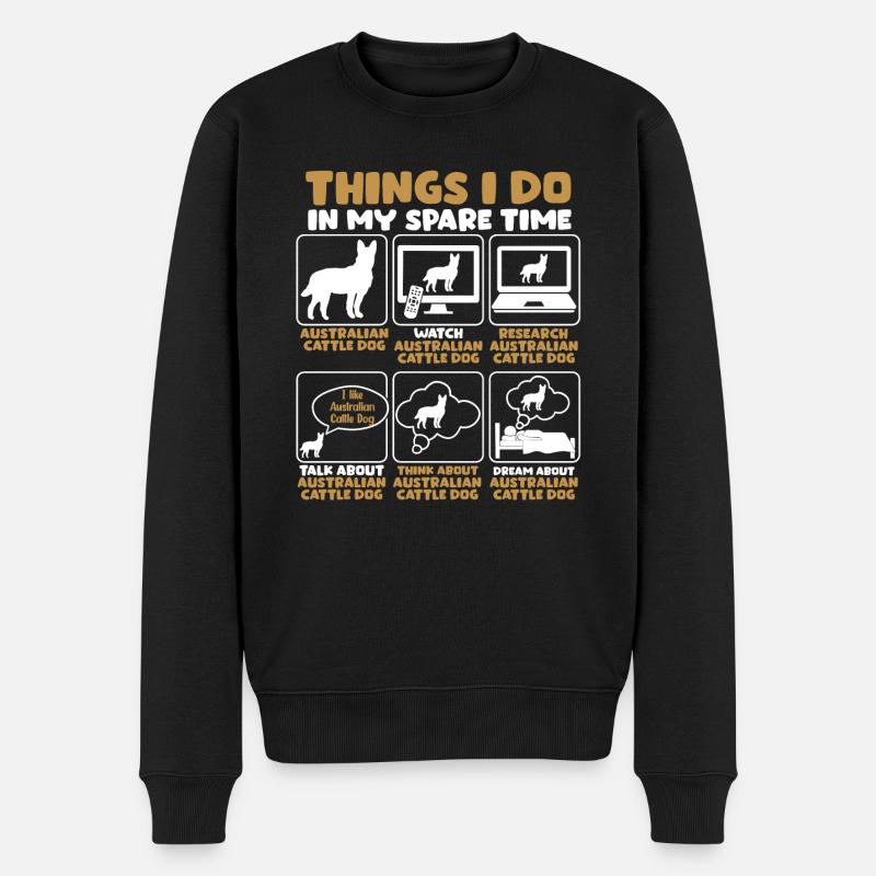 Bouvier australien - Pull Premium bio Homme - noir