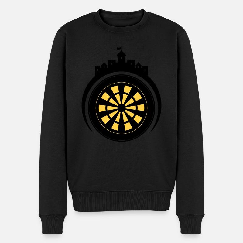 Emblème du château de Dart - Pull Premium bio Homme - noir