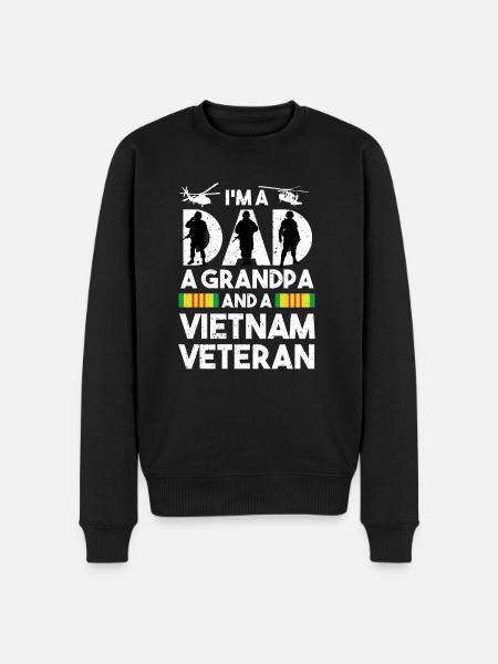Vietnam Veteran - Men's Premium Organic Jumper - black