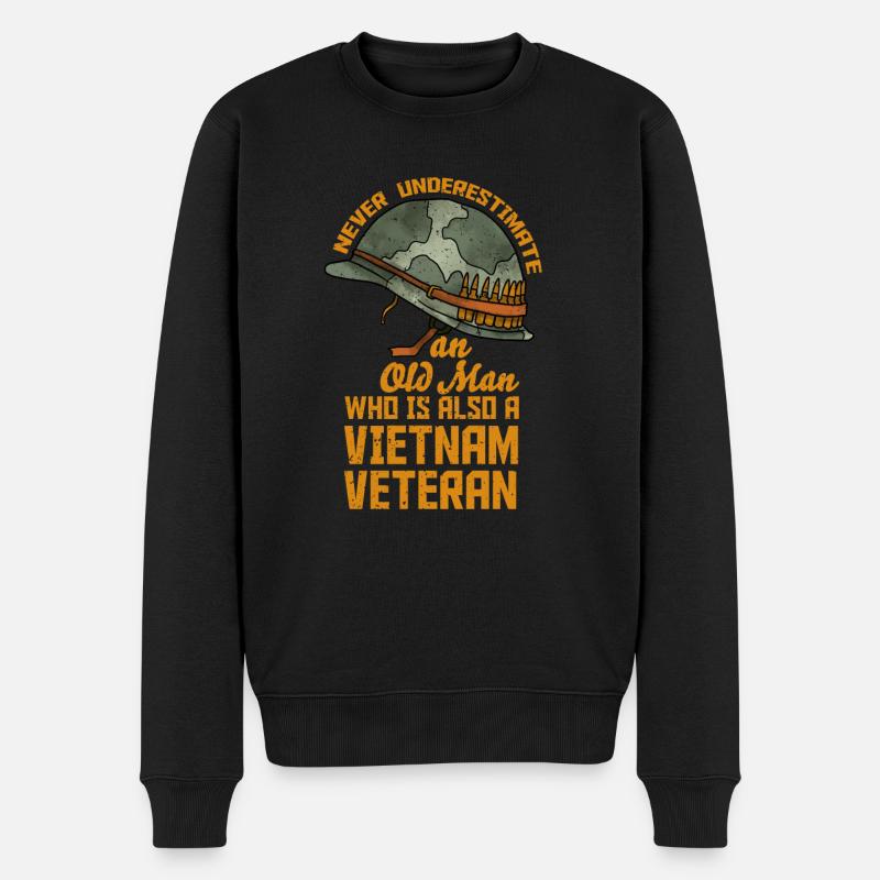 Vétéran du Vietnam - Pull Premium bio Homme - noir