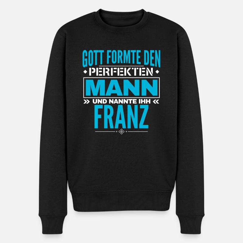Franz Name Design - Männer Premium Bio Pullover - Schwarz