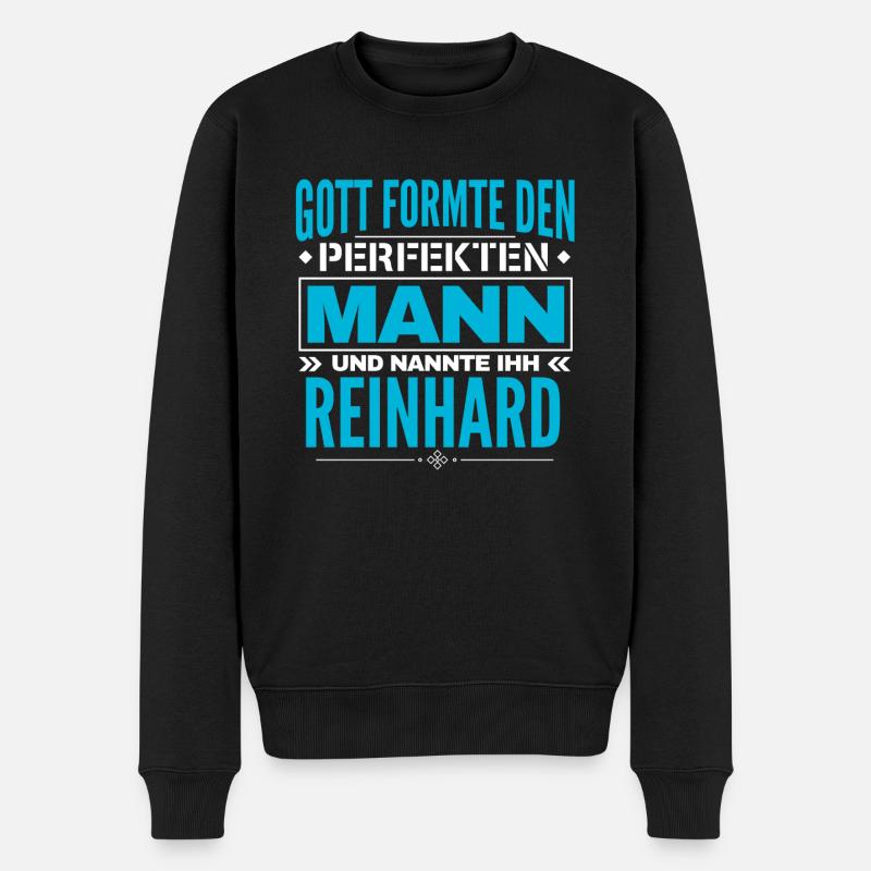 Reinhard Name Design - Männer Premium Bio Pullover - Schwarz