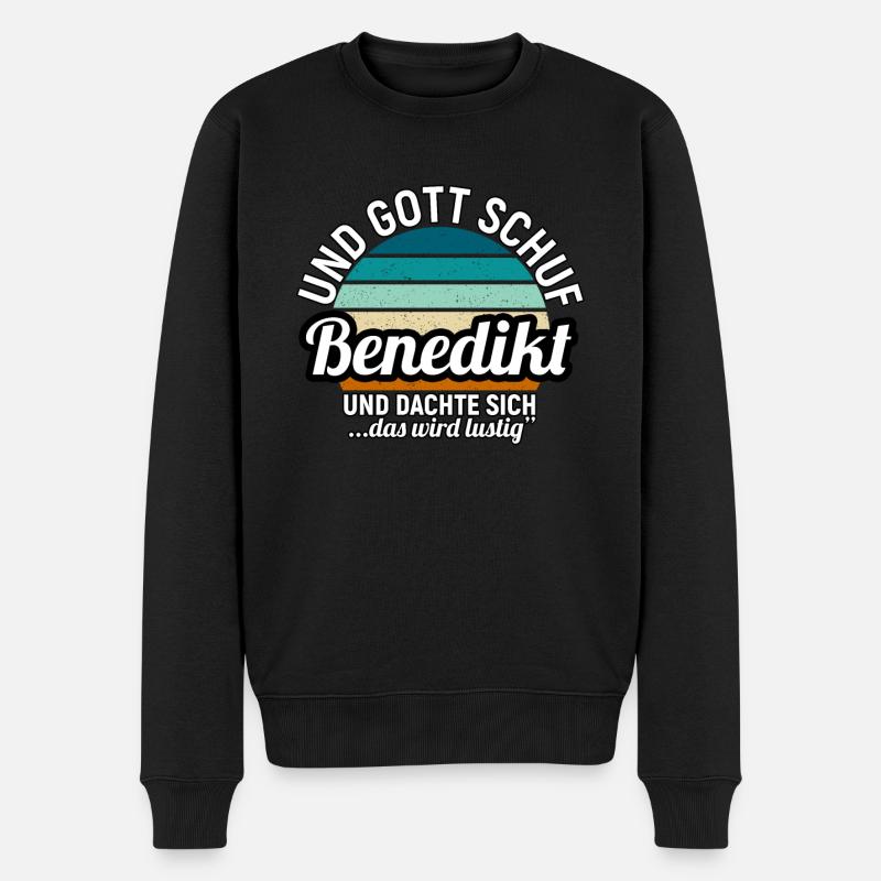 Bennet - Männer Premium Bio Pullover - Schwarz