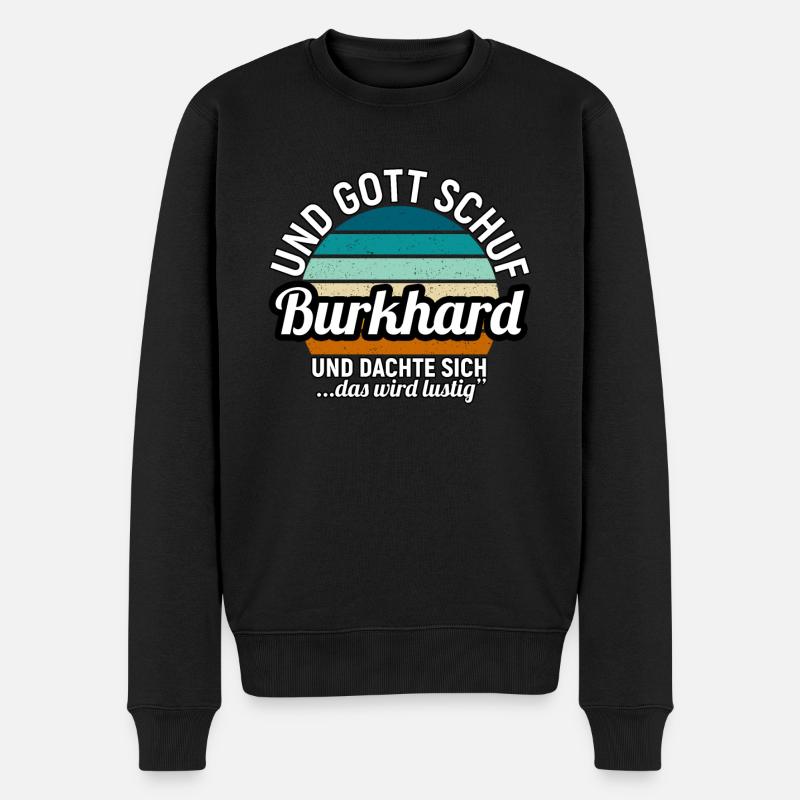 Carsten - Männer Premium Bio Pullover - Schwarz