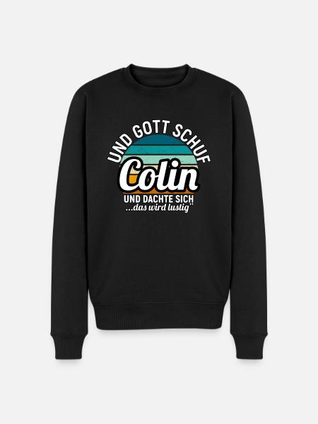 Constantin - Männer Premium Bio Pullover - Schwarz