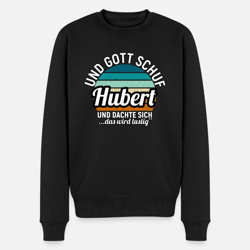 Hubert - Männer Premium Bio Pullover - Schwarz