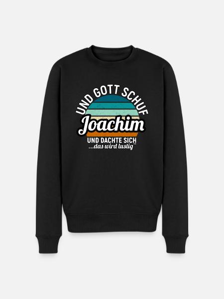 Joachim - Männer Premium Bio Pullover - Schwarz