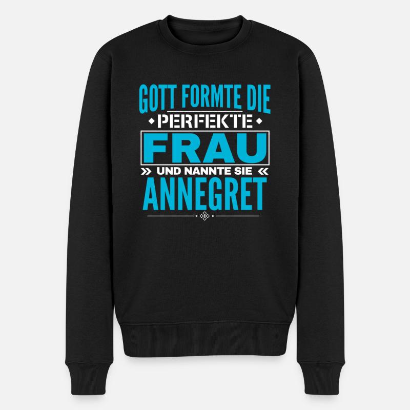 Annegret Nom Design - Pull Premium bio Homme - noir