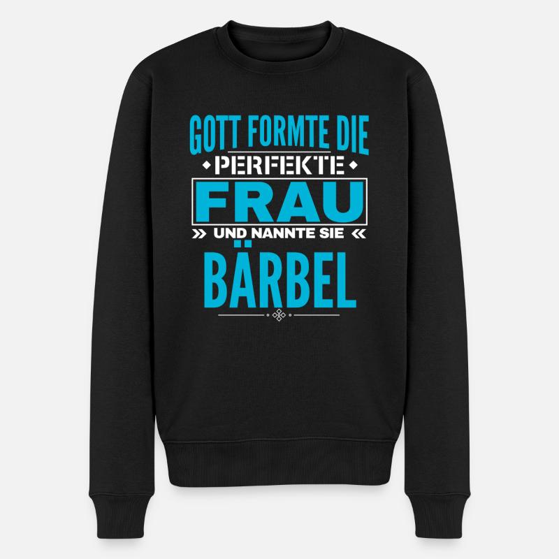Bärbel Name Design - Männer Premium Bio Pullover - Schwarz
