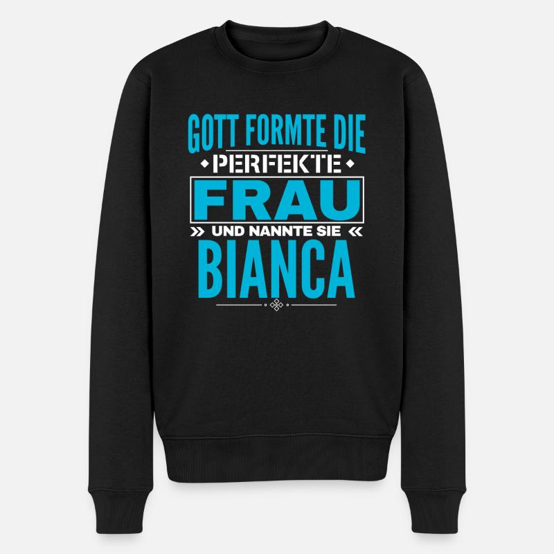 Conception du nom Bianca - Pull Premium bio Homme - noir