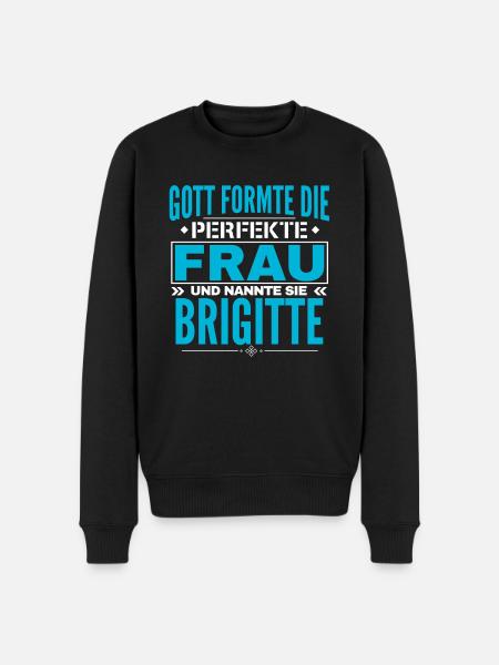 Brigitte Name Design - Men's Premium Organic Jumper - black